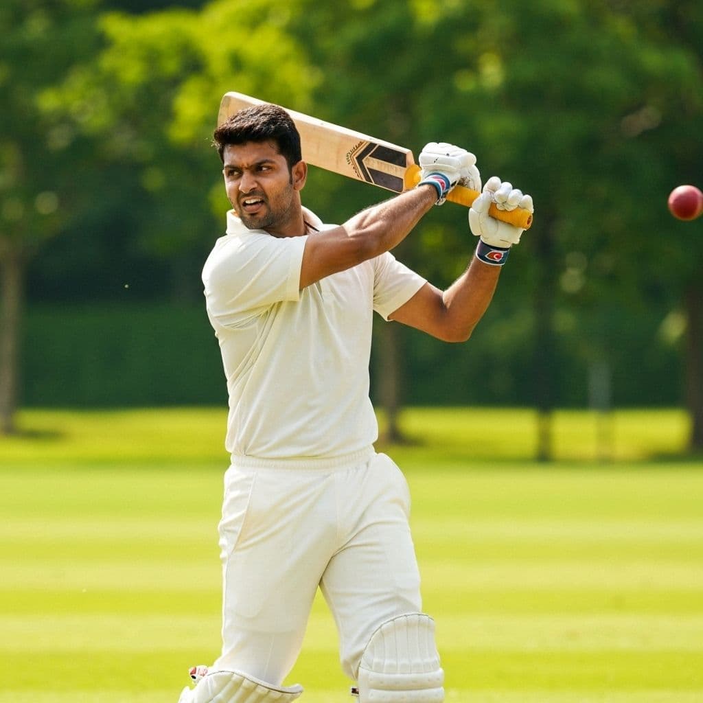 Cricket Action Shot